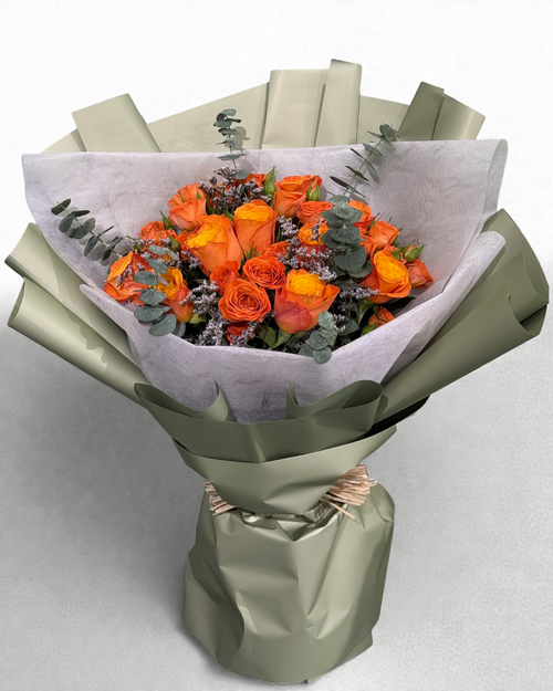 Amber Poise | Luxury Flowers Dubai in Amber Hues