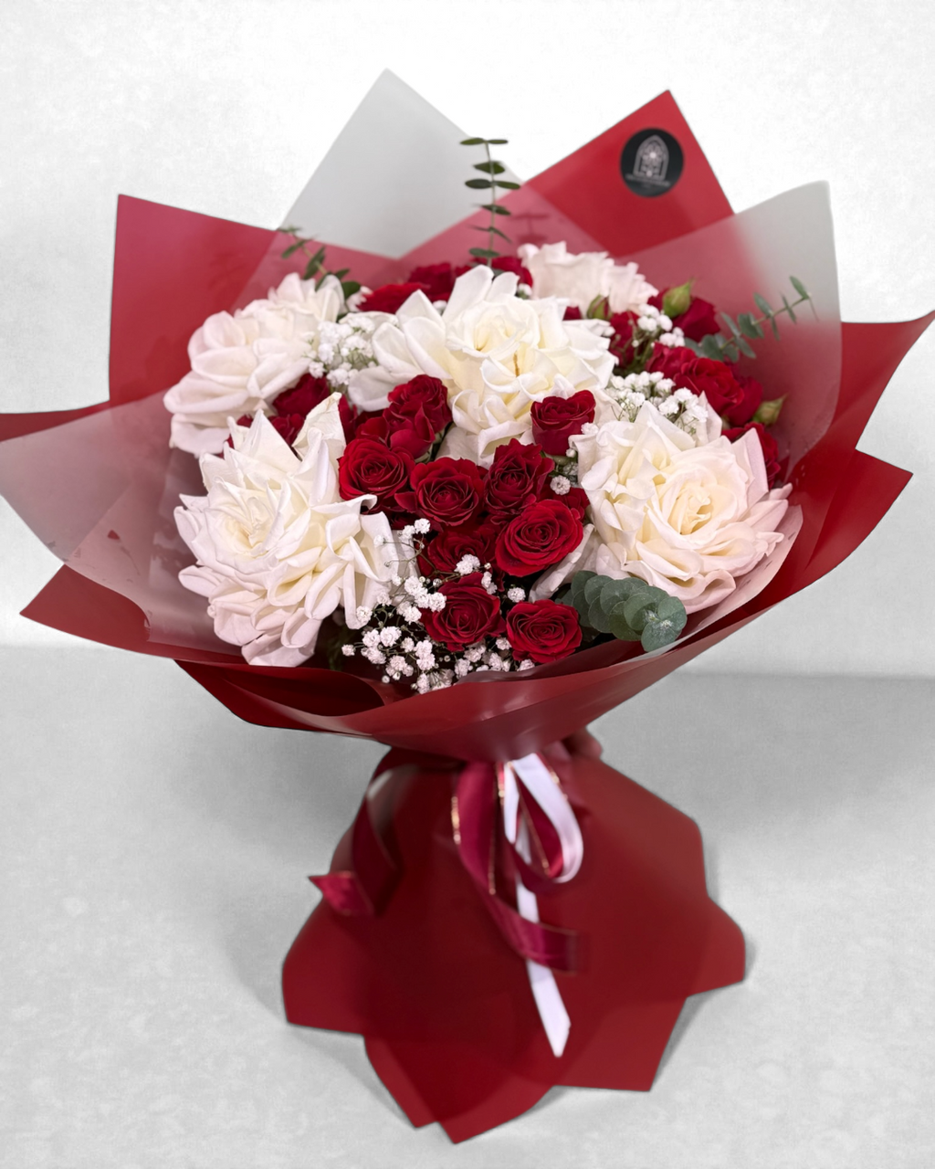 Blush Crimson | Luxury Flowers Dubai in Two-Tone Hues