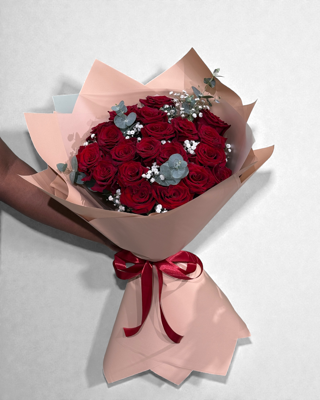 Crimson Reverie | Luxury Flowers Dubai in Deep Red