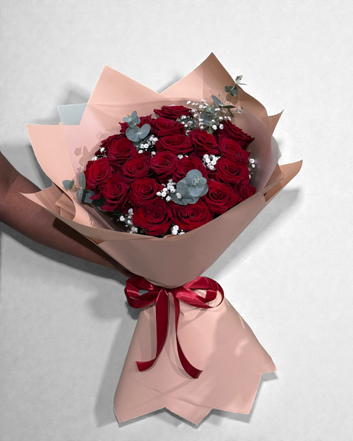 Crimson Reverie | Luxury Flowers Dubai in Deep Red